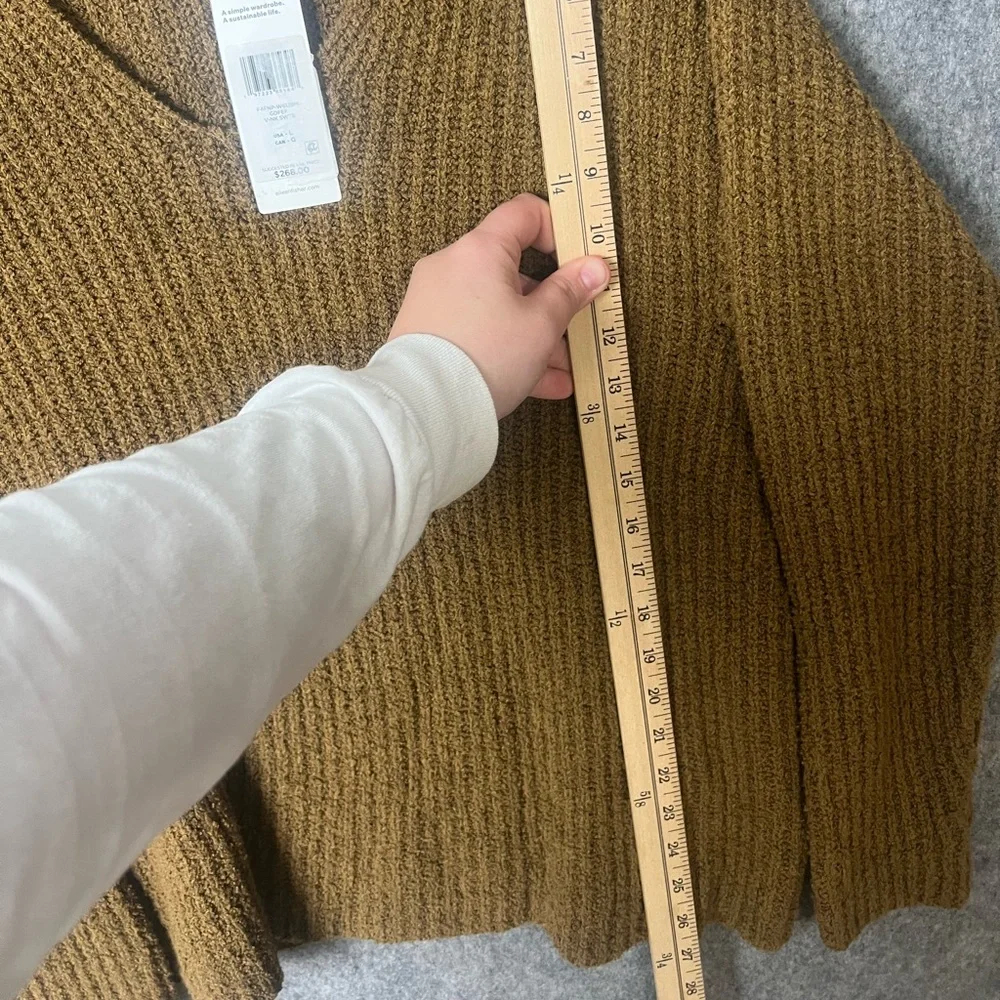 Eileen Fisher Woman Size XL V-Neck Organic Cotton & Cashmere Blend‎ Sweater NWT